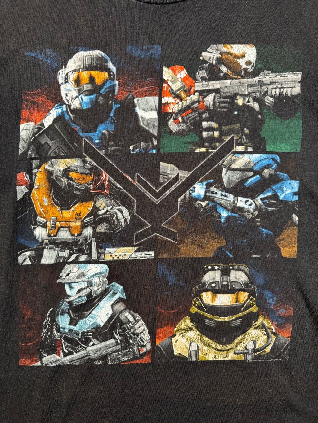 Vintage Halo Reach 2010 Promo Shirt Mens L Master Chief Xbox 360 Microsoft